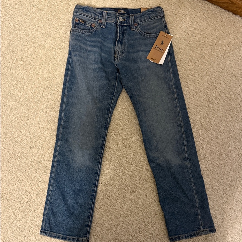 Polo by Ralph Lauren Boys The Hampton Straight  Size 6 Denim Jeans NWT